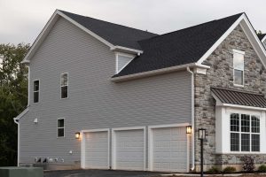 vinyl siding on a luxury home