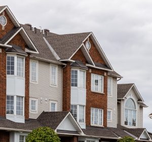 exterior of condos roofs